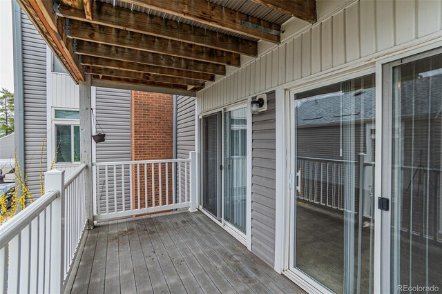 3436 S Locust St Unit D, Denver, CO 80222 - view of wooden deck