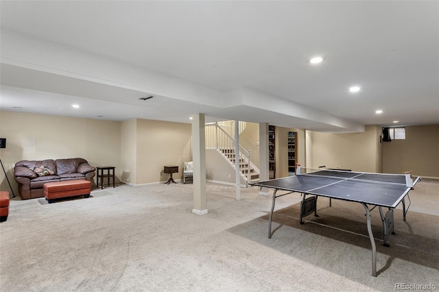 7951 S Webster Way, Littleton, CO 80128 - game room featuring carpet and recessed lighting