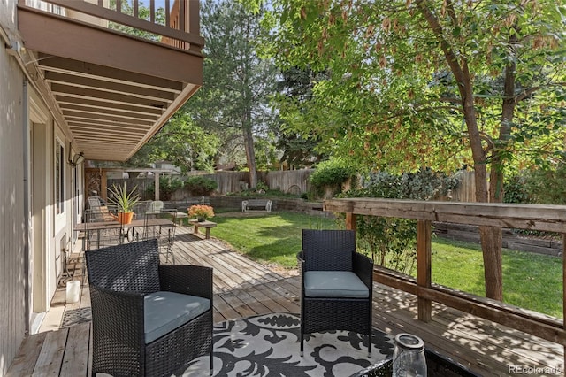 7951 S Webster Way, Littleton, CO 80128 - deck featuring a fenced backyard