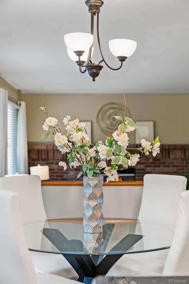 20922 E Crestline Cir, Centennial, CO 80015 - dining room featuring a chandelier