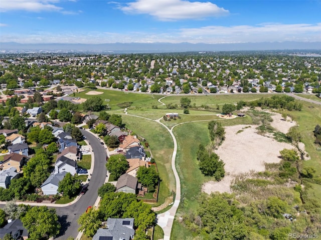20922 E Crestline Cir, Centennial, CO 80015 - aerial view of residential area with mountains