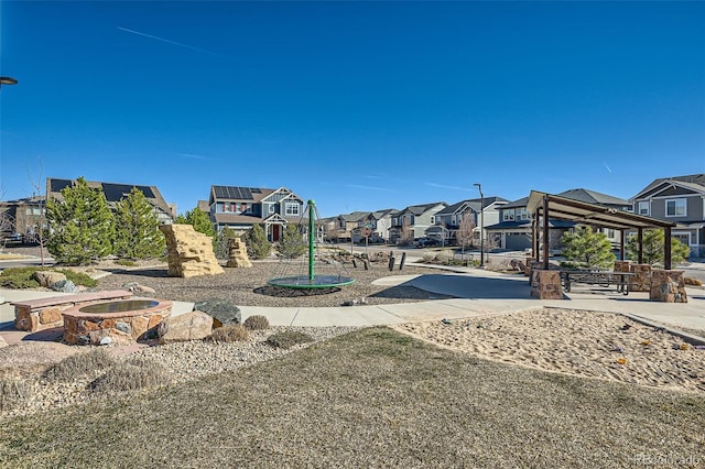 1715 Pioneer Cir, Lafayette, CO 80026 - view of property's community with a residential view and a gazebo