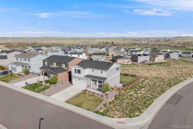 aerial perspective of suburban area