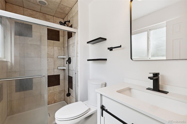 9563 W Caley Ave, Littleton, CO 80123 - bathroom featuring vanity and a shower stall