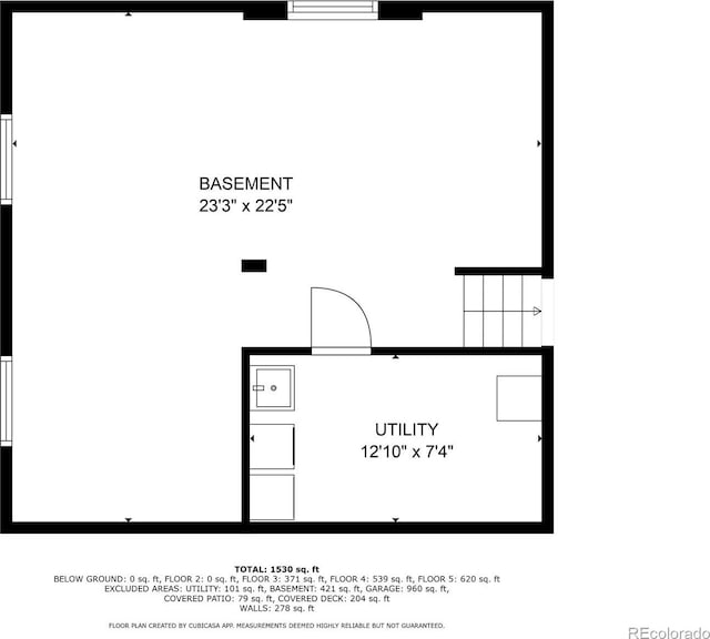 9563 W Caley Ave, Littleton, CO 80123 - view of floor plan / room layout