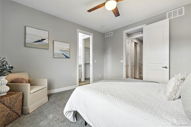 3431 W 16th Ave, Denver, CO 80204 - bedroom with carpet floors and ceiling fan