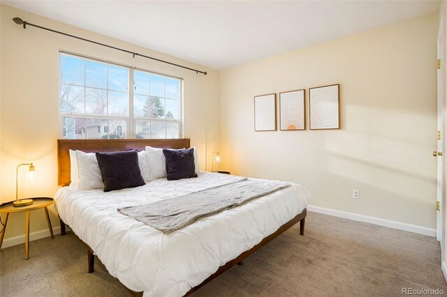 bedroom featuring carpet flooring