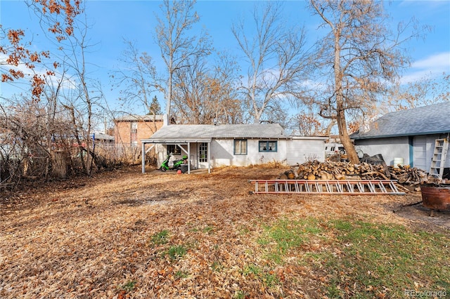 view of rear view of property