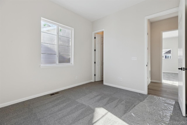 view of carpeted empty room