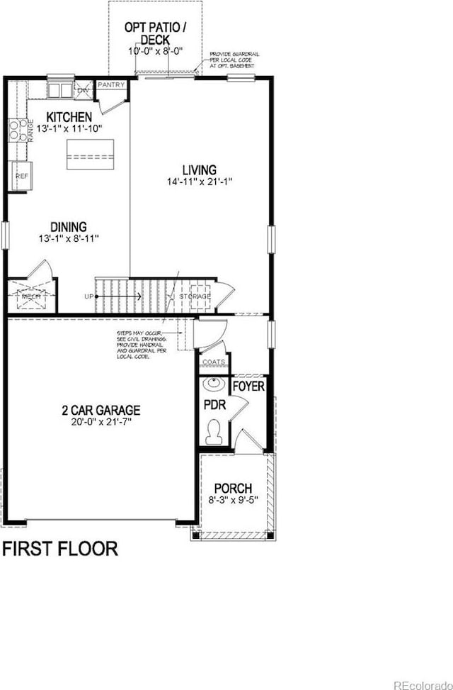 11782 Foraker Ln, Colorado Springs, CO 80925 - view of home floor plan