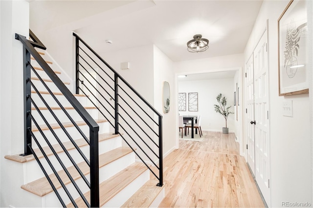 interior space featuring hardwood / wood-style floors