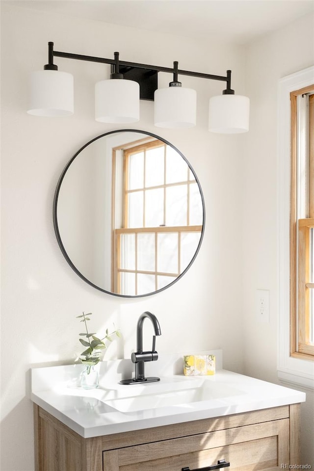 bathroom with vanity