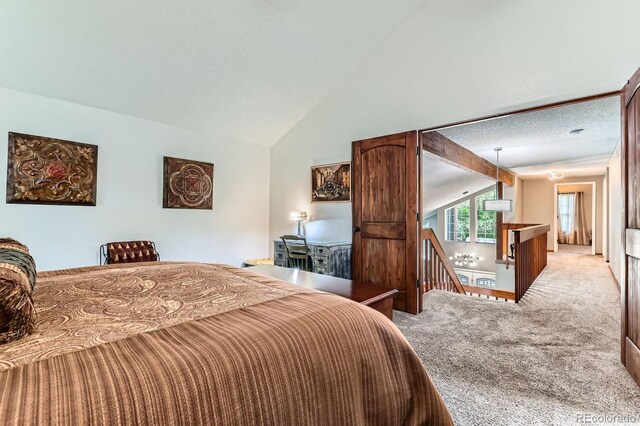 10360 Irving Ct, Westminster, CO 80031 - bedroom with light carpet and lofted ceiling