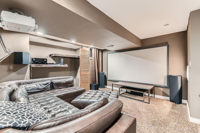 10360 Irving Ct, Westminster, CO 80031 - cinema room with baseboards and speckle patterned floor