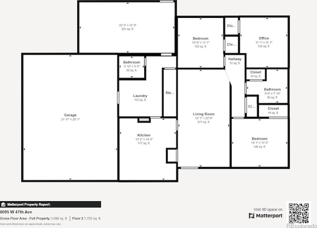 6095 W 47th Ave, Wheat Ridge, CO 80033 - floor plan / room layout