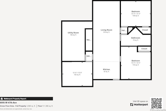 6095 W 47th Ave, Wheat Ridge, CO 80033 - floor plan / room layout