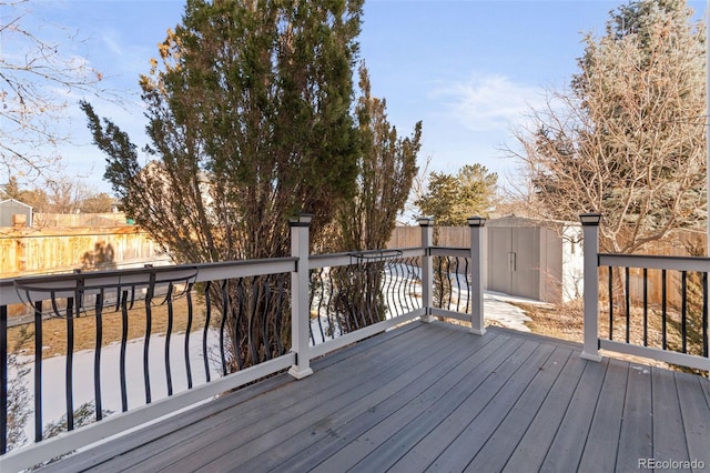 view of wooden terrace