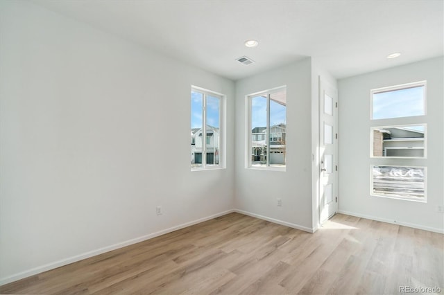 interior space featuring light hardwood / wood-style flooring