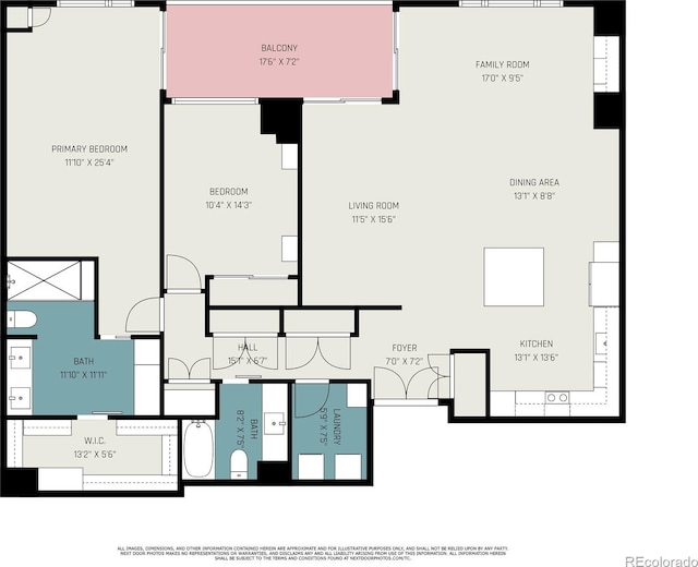 1551 Larimer St Unit 2602, Denver, CO 80202 - floor plan