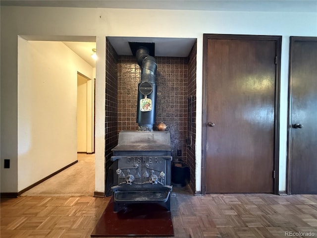 36 Woodchuck Dr, South Fork, CO 81154 - hallway with baseboards and brick wall