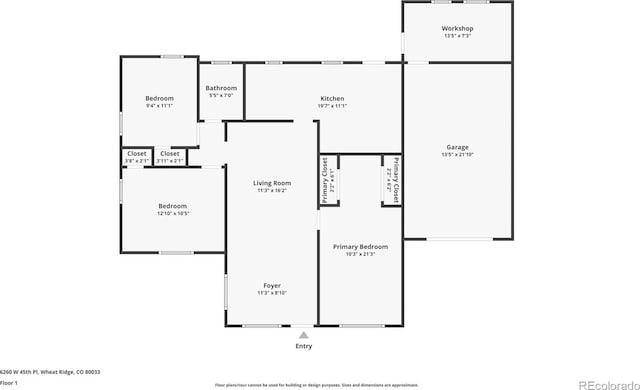 6260 W 45th Pl, Wheat Ridge, CO 80033 - home floor plan