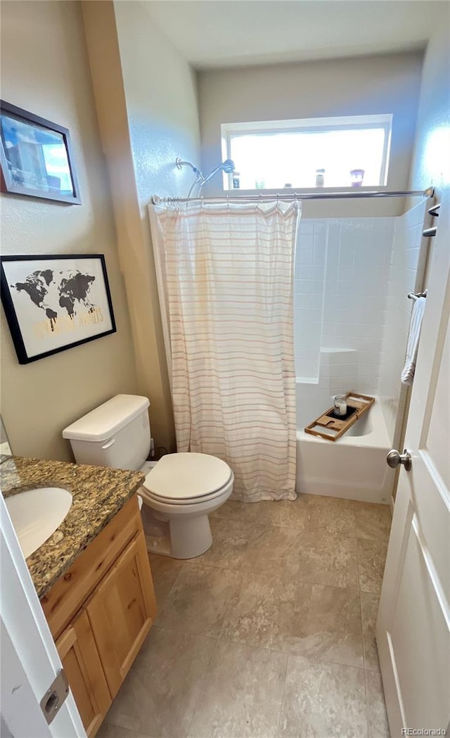 3892 Hackberry St, Wellington, CO 80549 - full bathroom featuring vanity and shower / bath combo with shower curtain
