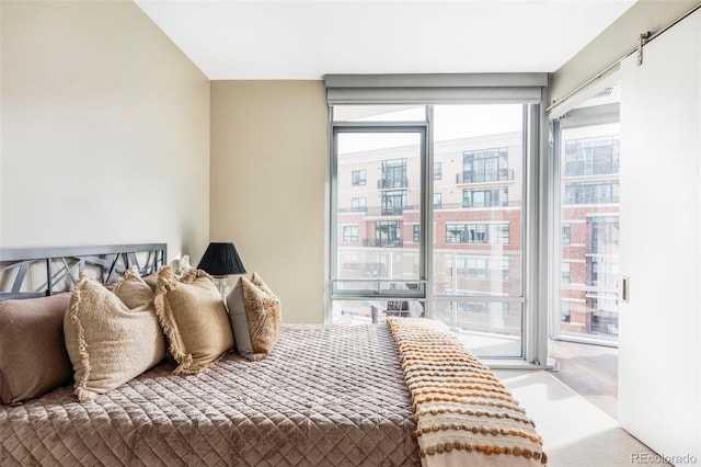 bedroom featuring carpet floors