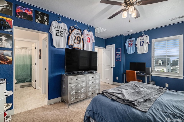 9380 Bear River St, Littleton, CO 80125 - bedroom featuring ceiling fan, baseboards, and carpet floors