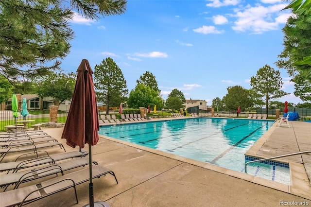 8002 Field Ct, Arvada, CO 80005 - community pool with a patio