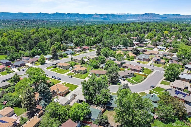 2582 S Uno Way, Denver, CO 80219 - aerial perspective of suburban area with mountains