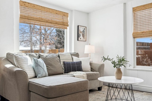 view of living area