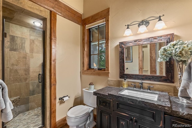 2929 Highlands View Rd, Evergreen, CO 80439 - full bath featuring vanity and a stall shower