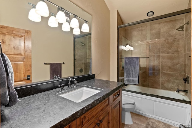 2929 Highlands View Rd, Evergreen, CO 80439 - full bath with vanity and shower / bath combination with glass door