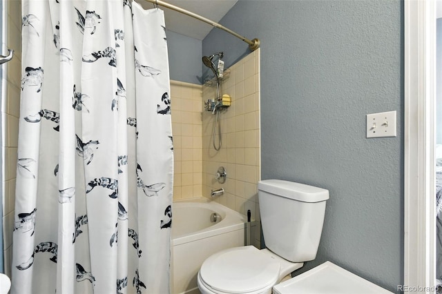 15612 E 96th Way Unit 20B, Commerce City, CO 80022 - bathroom featuring shower / bath combination with curtain and a textured wall