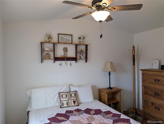10795 County Road 197a Unit 137, Nathrop, CO 81236 - bedroom with lofted ceiling and ceiling fan