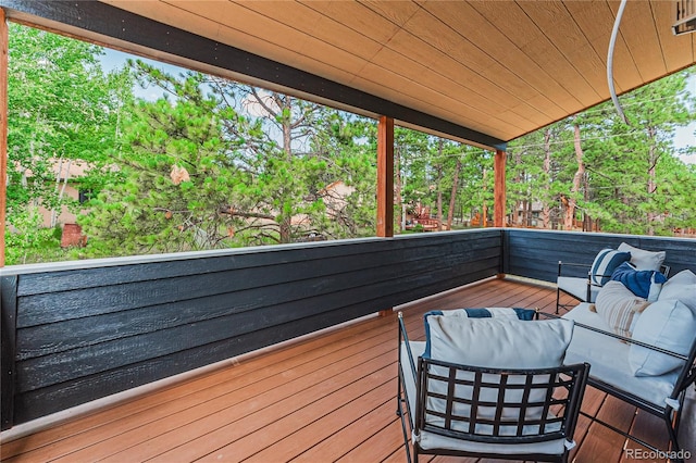 view of wooden terrace