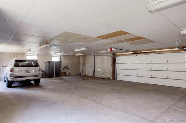 parking garage with a garage door opener