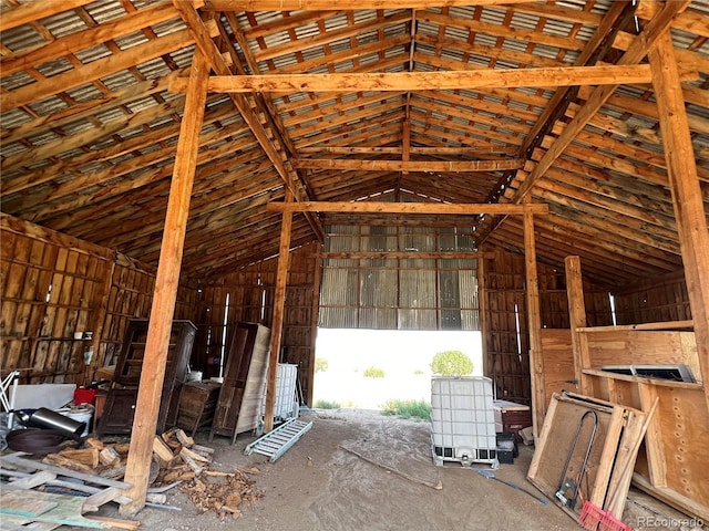 view of attic