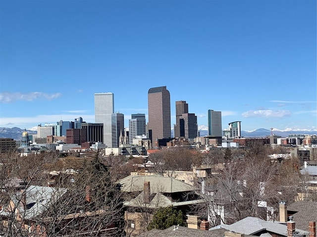 view of city with a mountain view