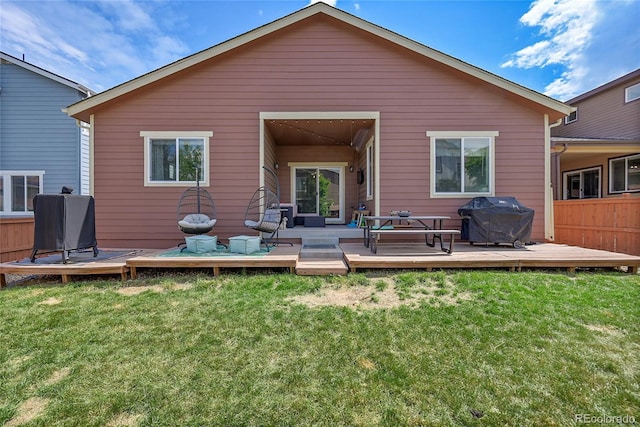 675 W 171st Pl, Broomfield, CO 80023 - back of house featuring a wooden deck and a yard