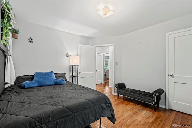 2415 N Logan Ave, Colorado Springs, CO 80907 - bedroom with light wood finished floors