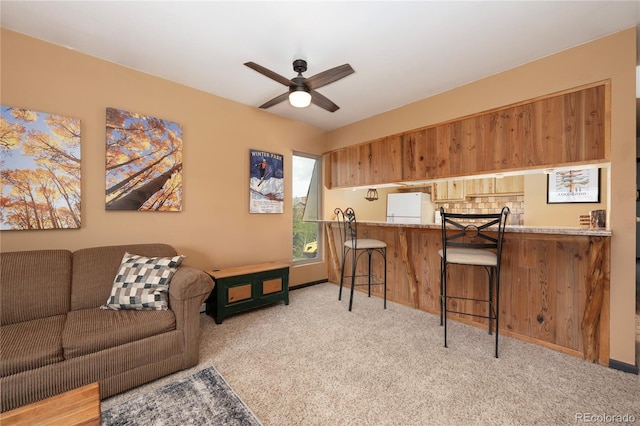 397 County Road 834 Unit 8, Fraser, CO 80442 - home office featuring light colored carpet and ceiling fan