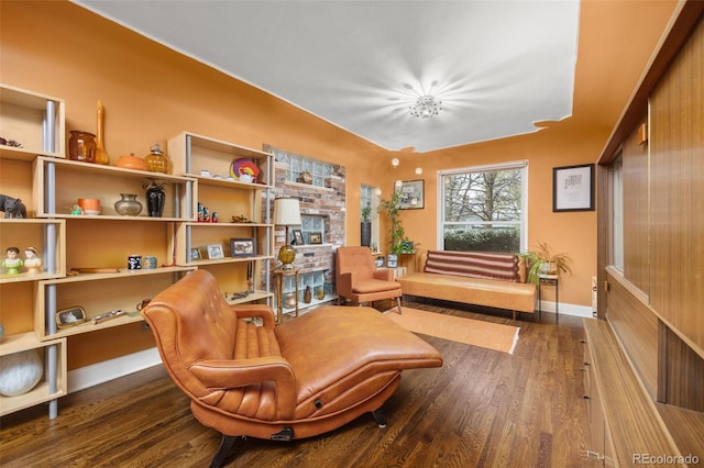 2514 N Humboldt St, Denver, CO 80205 - living area featuring wood finished floors and baseboards