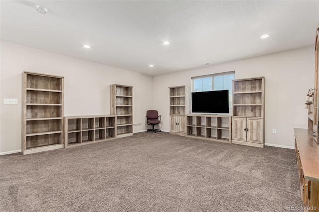 5568 Ceylon St, Denver, CO 80249 - living room featuring carpet floors and recessed lighting