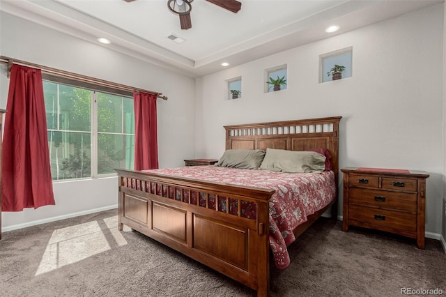 5568 Ceylon St, Denver, CO 80249 - carpeted bedroom with recessed lighting and ceiling fan