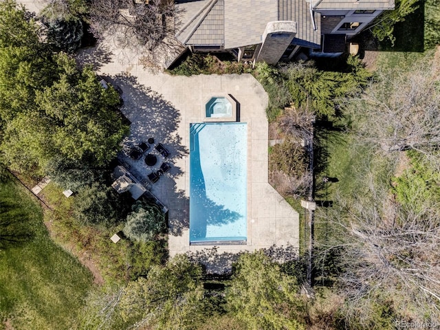 birds eye view of property
