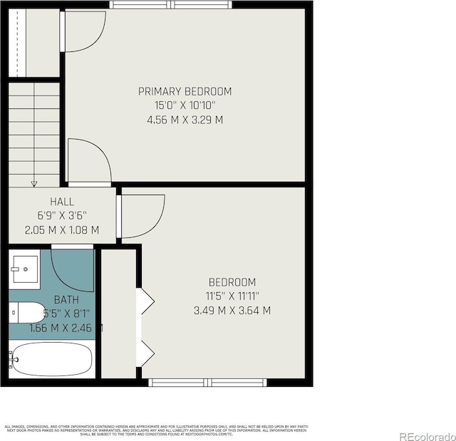 1534 S Ouray Cir Unit B, Aurora, CO 80017 - floor plan / room layout