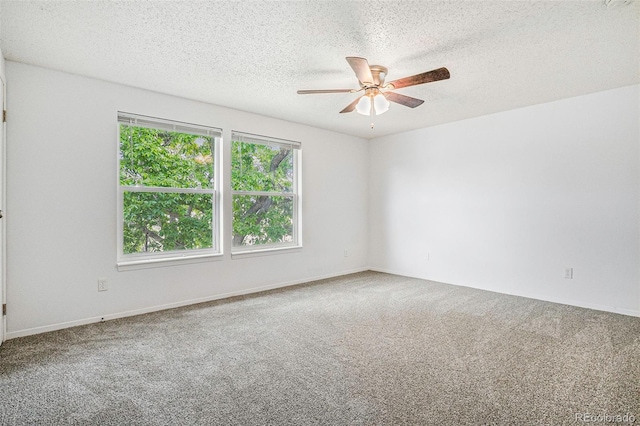 1534 S Ouray Cir Unit B, Aurora, CO 80017 - empty room featuring carpet, ceiling fan, and a textured ceiling