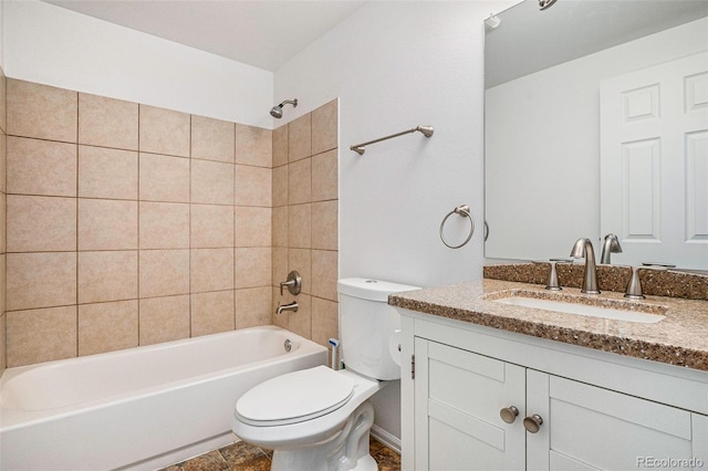 1534 S Ouray Cir Unit B, Aurora, CO 80017 - bathroom with toilet, vanity, and shower / bath combination