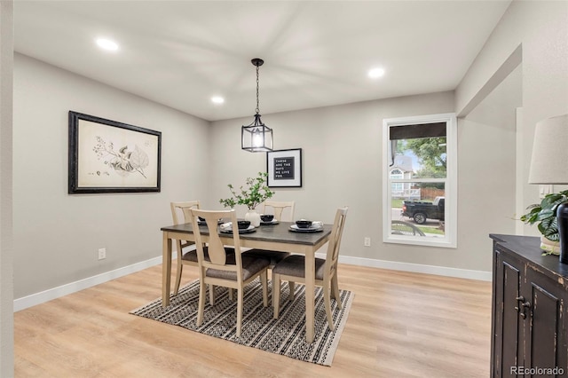 11260 W Fremont Ave, Littleton, CO 80127 - dining area with light wood-type flooring and recessed lighting